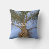 Trouwpalmboom blauwe lucht kussensloop kussen (Achterkant)