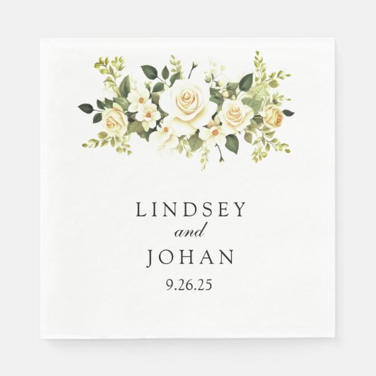 trouwpapier servet (Voorkant)