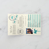 Trouwpas uitnodiging voor Australië (Binnen)