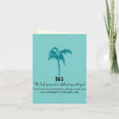 Trouwpas uitnodiging voor Australië (Achterkant)