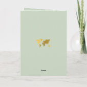 Trouwpaspoort Sage Green Gold Order of Service Programma (Achterkant)