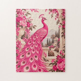Trouwpauw Botanisch | Roze Couture Legpuzzel