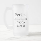 Trouwpersoon gepersonaliseerde matglazen bierpul matglas bierpul (Links)
