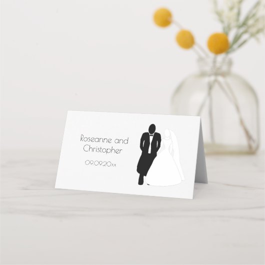 Trouwplaats kaart bruidegom (Achterkant)