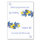 Trouwplaats kaart-Mediterraan-Vegetarisch Kaart (Voorkant)