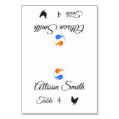 Trouwplaats kaarten-pluimvee icoon-twin vlammen- kaart (Voorkant)