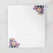 Trouwplaats kaarten-Tropical Floral- (Buitenkant ongevouwen)