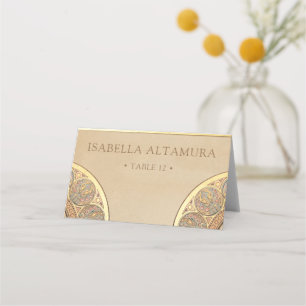 Trouwplaatskaarten Gold Nouveau Deco