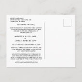 Trouwplannen Gewijzigd Elegant Aankondigingskaart (Achterkant)