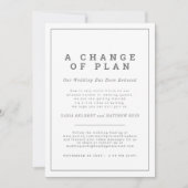 Trouwplannen gewijzigd uitnodiging ingetrokken nu  (Voorkant)