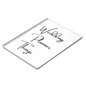 Trouwplanner Cadeau,Trouwplanner  , Trouw Notitieboek (Linkerzijde)