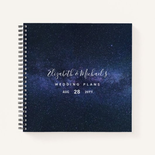 Trouwplanner met budget persoonlijk trendy modern notitieboek (Voorkant)