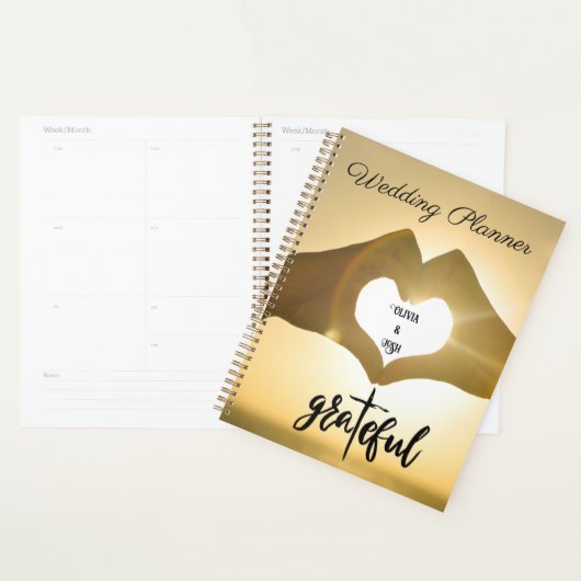 TROUWPLANNER MET DANKBAAR HART PLANNER (Display)
