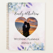 Trouwplanner met eigen foto en bloemenprint planner (Voorkant)