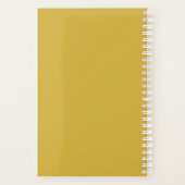Trouwplanner met roze en gouden bloemmotief planner (Achterkant)