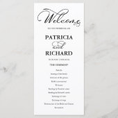 Trouwplechtigheid Volgorde van de Dienst Eerlijk P Programma (Voorkant)