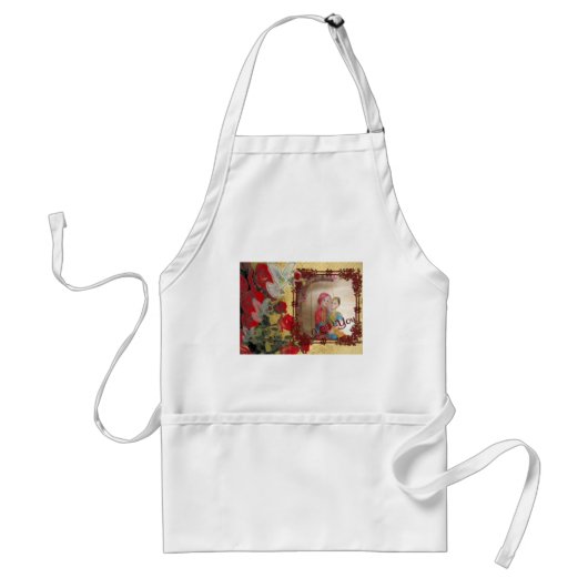 Trouwpop Portret Grafische kunst Print Standaard Schort (Voorkant)