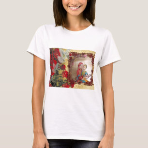 Trouwpop Portret Grafische kunst Print T-shirt