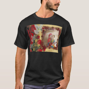 Trouwpop Portret Grafische kunst Print T-shirt