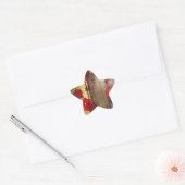 Trouwpop Portret Grafische Kunstprint Ster Sticker (Envelop)