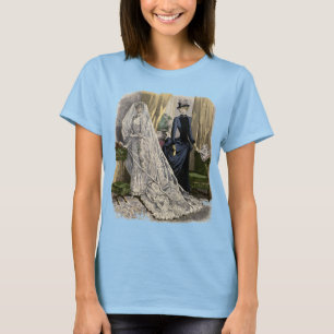 Trouwportret van een bruid in vintage stijl, Victo T-shirt