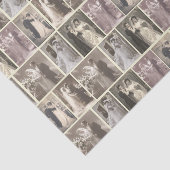 Trouwportretten van bruid en bruidegom - Trouwcoll Tissuepapier (Detail)