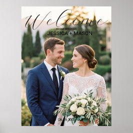 Trouwposter met gepersonaliseerde foto poster