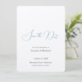 Trouwprofessioneel Minimalistisch Eenvoudig Modern Save The Date (Staand voorkant)