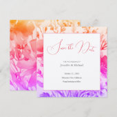 Trouwprofessioneel Minimalistisch Leuke Bloem Save The Date (Voorkant / Achterkant)