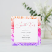 Trouwprofessioneel Minimalistisch Leuke Bloem Save The Date (Staand voorkant)