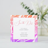 Trouwprofessioneel Minimalistisch Lief Bloemmotief Save The Date (Staand voorkant)