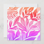 Trouwprofessioneel Minimalistisch Lief Bloemmotief Save The Date (Achterkant)