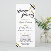 Trouwprogramma, Altijd & Voor Altijd, Faux Gold Programma (Staand voorkant)