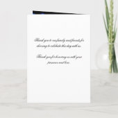 Trouwprogramma Blue Hollywood Glam Programma (Achterkant)