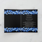 Trouwprogramma Blue Hollywood Glam Programma (Binnen)