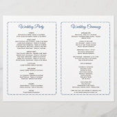 Trouwprogramma Blush Burgundy Marsala Bloemen Flyer (Achterkant)