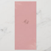 Trouwprogramma Blush Romance Programma (Achterkant)