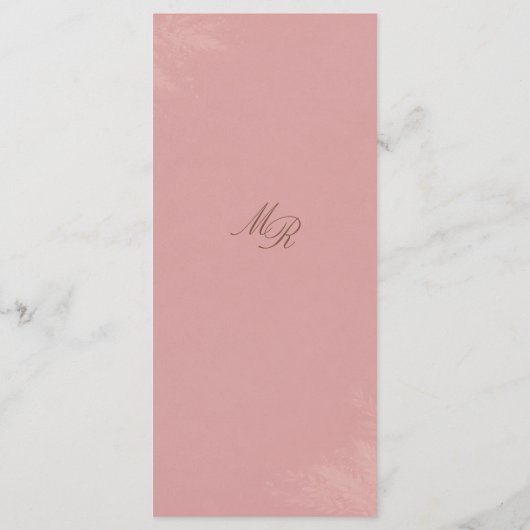 Trouwprogramma Blush Romance Programma (Achterkant)