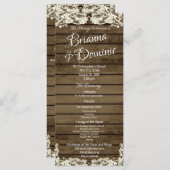 Trouwprogramma Country Barn Romance Programma (Voorkant / Achterkant)