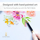 Trouwprogramma Fan Sjablonen Bold Floral Handwaaier