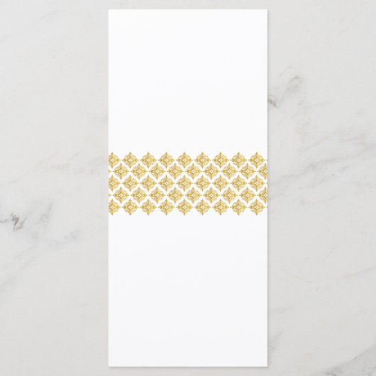 Trouwprogramma faux Gold Arabesques Programma (Achterkant)