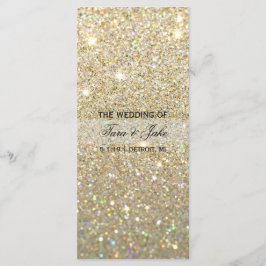 Trouwprogramma - Gold Glitter Fab Programma