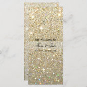 Trouwprogramma - Gold Glitter Fab Programma (Voorkant / Achterkant)