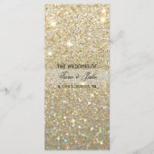 Trouwprogramma - Gold Glitter Fab Programma (Voorkant)