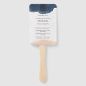 Trouwprogramma Hand Fan Handwaaier (Achterkant)