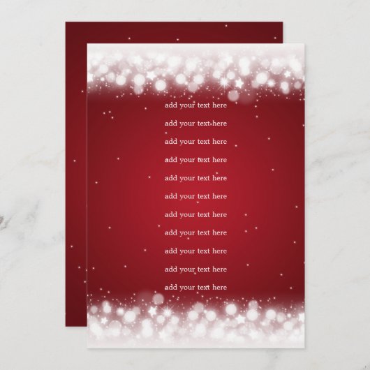 Trouwprogramma Inzet Magische Sprankel Rood Programma (Voorkant / Achterkant)