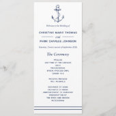 Trouwprogramma Mariniersanker Programma (Voorkant)