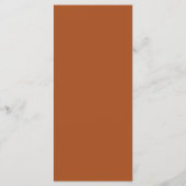 Trouwprogramma met terracotta bloemen programma (Achterkant)