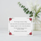 Trouwprogramma, pagina 1 van 2. briefkaart (Staand voorkant)