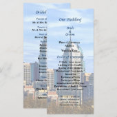 Trouwprogramma Philadelphia Pa Skyline II Programma (Voorkant / Achterkant)